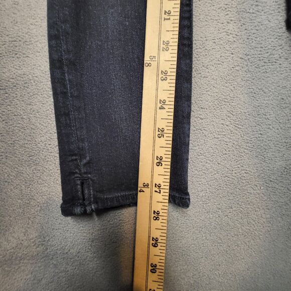 American Eagle Jeans Girls 10 Blue High Rise Jegging Distressed Stretch Denim - Picture 7 of 11